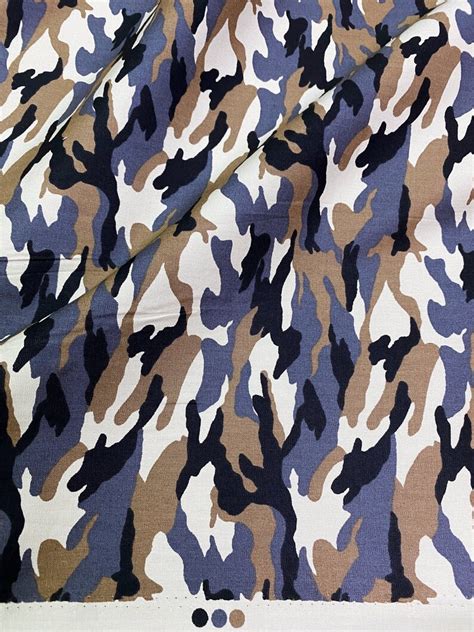 Army Camouflage Cotton Camo Print Fabric W Material By Etsy
