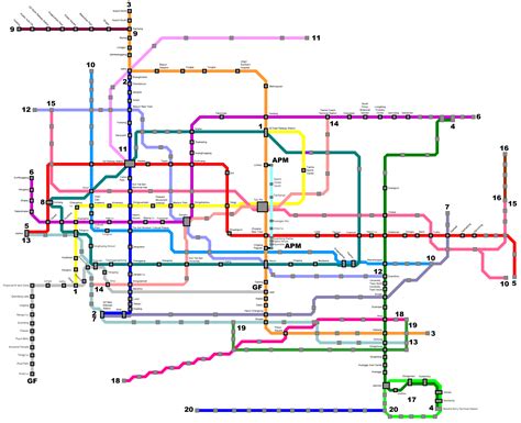 Guangzhou Subway Map Metro Rail Map Metro Map Subway Map Canton