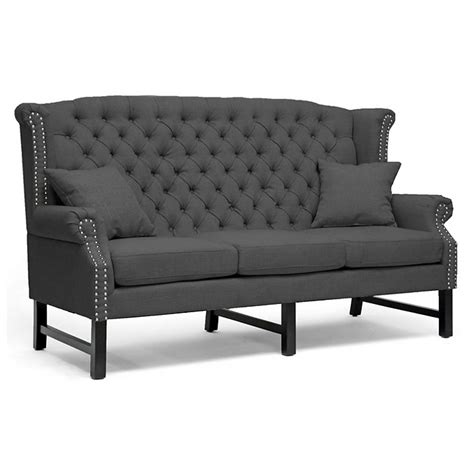 Relax with our large selection of comfy sofas and loveseats, available in a variety of styles and sizes. Sussex High Wingback Sofa & Loveseat - Nail Heads, Dark ...