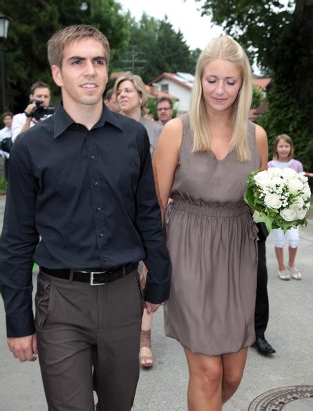 Football Stars Philipp Lahm With Wife Claudia Lahm