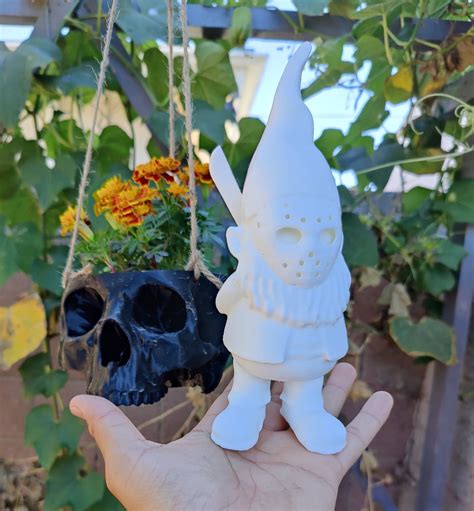 Friday The 13th Jason Garden Gnome Halloween Decor Gnome Etsy