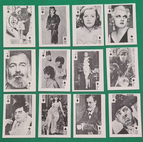 Vintage Globe Imports Movie Star Celebrity Playing Cards Set Complete Ebay