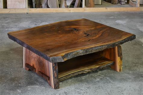 Hand Crafted Live Edge Walnut Coffee Table By Corey Morgan Wood Works