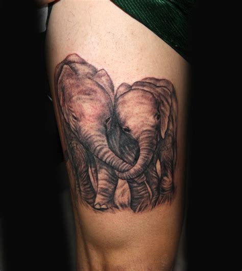 Pin By Lindsey De Leau On Tattoo Elephant Thigh Tattoo Elephant