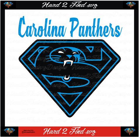 Carolina Panthers Superman Cam Design Use With Your Silhouette Studio