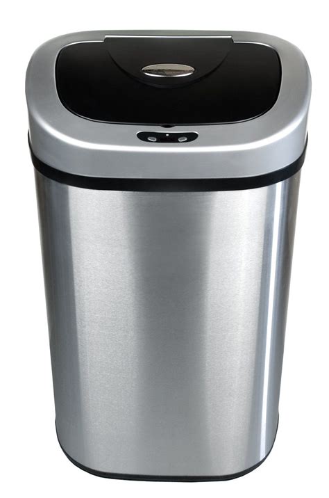Large 21 Gallon Infrared Touchless Automatic Stainless Steel Trash Can