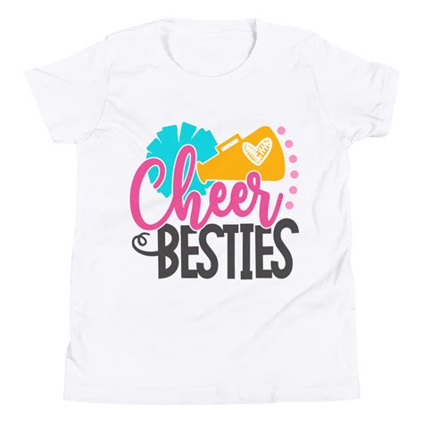 Cheer Besties Shirt Cheerleader Shirt Cheerleading Shirt Youth Short