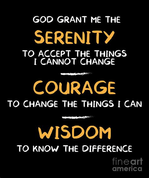 Serenity Prayer God Grant Me The Serenity Drawing By Noirty Designs