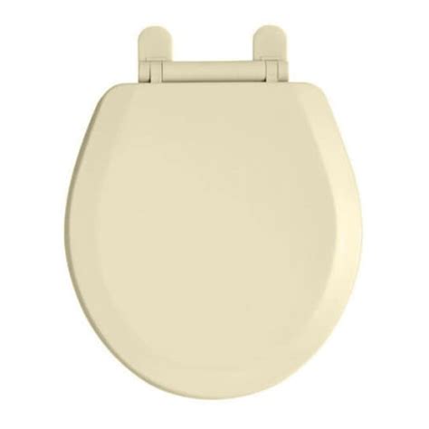 American Standard Everclean Bone Plastic Round Toilet Seat In The
