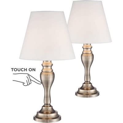 Regency Hill Traditional Accent Table Lamps High Set Of Brass