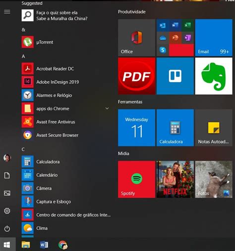 Ampliar O Menu Iniciar Do Windows 10