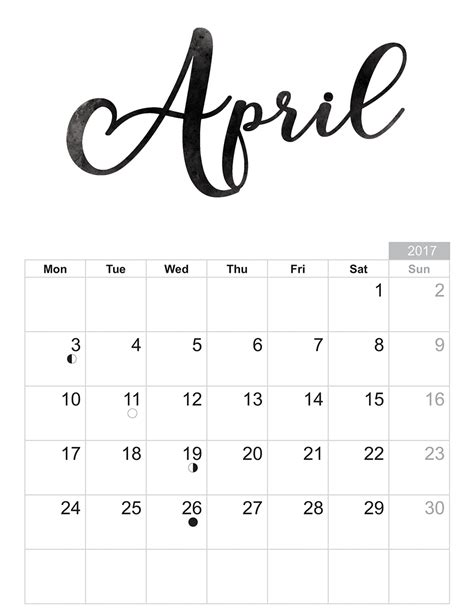 Calendar Monthly Planner Calendar 2018 Calender Free Poster