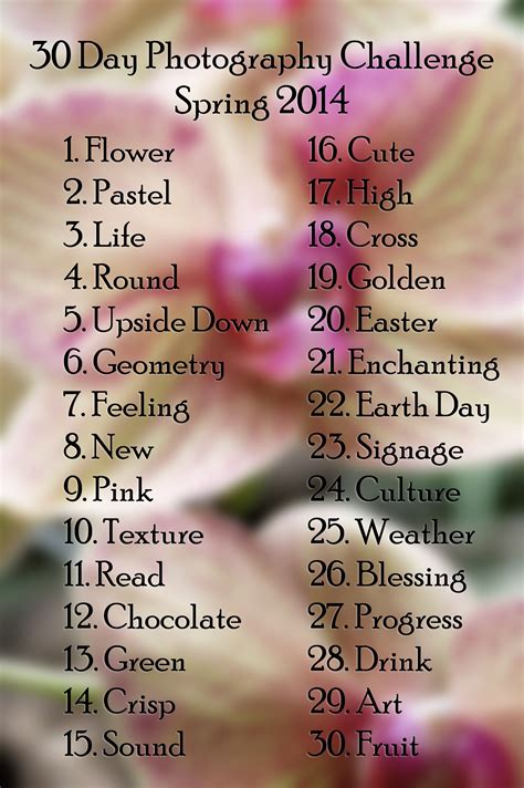 Come Join The 30 Day Spring Photo Challenge Running April 1 April 30