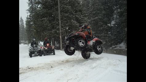 Atv Offroad In Winter Youtube