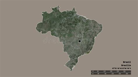 Location Of Rio De Janeiro State Of Brazil Satellite Stock