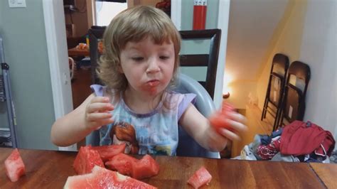 Dad Vs Twins Eating Watermelon Youtube