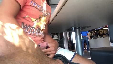 Risky Cum Shooting His Load In A Busy Fast Food Joint Thisvid Com