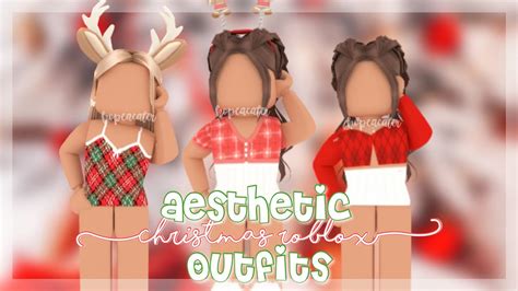 Aesthetic Roblox Christmas Outfits With Codes And Links Part 2