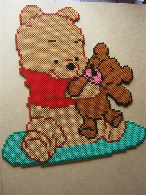 Winnie the Pooh hama beads by perleshama30 Διασκεδαστικές Χειροτεχνίες