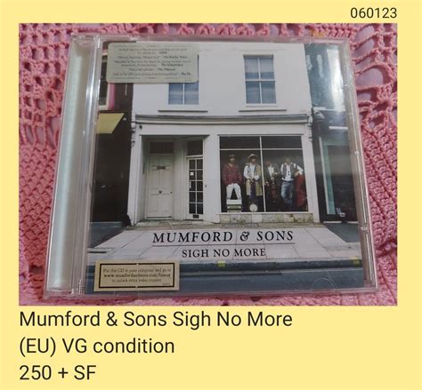 Mumford And Sons Sigh No More Cd Unsealed Hobbies And Toys Music