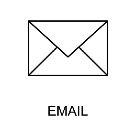 Email Sign Line Vector Icon 22767127 Vector Art At Vecteezy