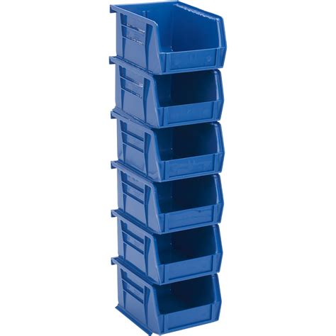Woven baskets and handsome bins enhance the look of any room while serving as magazine holders, blanket storage or convenient catchalls. Quantum Heavy-Duty Storage Bins — 6-Pk., Blue | Northern ...