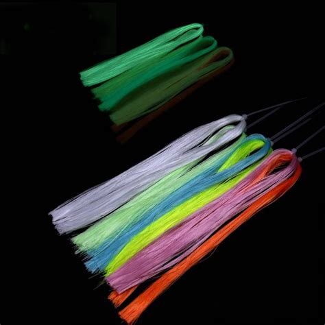 2 Bags Green Yellow Color Luminous Fly Tying Material Ep Minnow Fiber