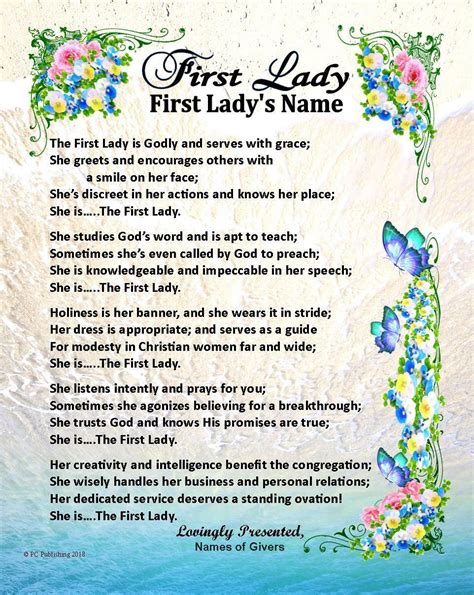Pastor S Wife First Lady Personalized Name Poem Gift Thank You Appreciation EBay