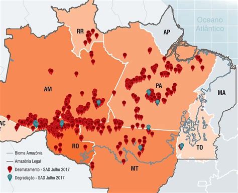 Desmatamento Na Amazônia Legal Em Mt Cai 10 Em Comparação A 2016