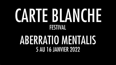 Interview Cie Aberratio Mentalis Festival De La Carte Blanche Du 5