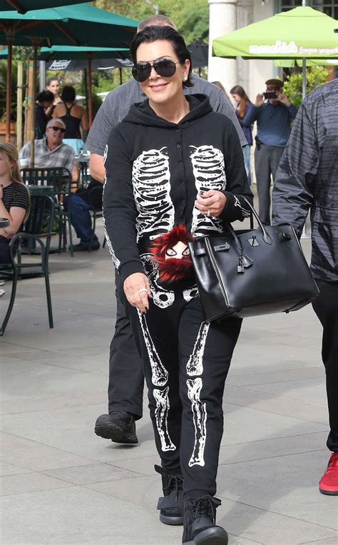 Kris Jenner Wearing A Skeleton Costume For Halloween 17 Gotceleb