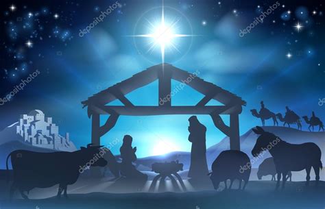 Christmas Nativity Scene — Stock Vector © Krisdog 120067656