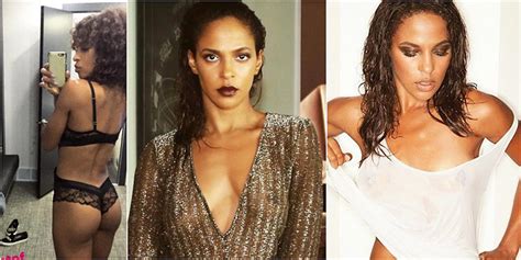 Megalyn Echikunwoke Sexy See Through Dress And Lingerie Pic