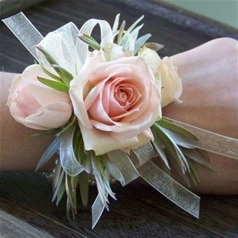 White Wrist Corsage Flowers Corsage Prom