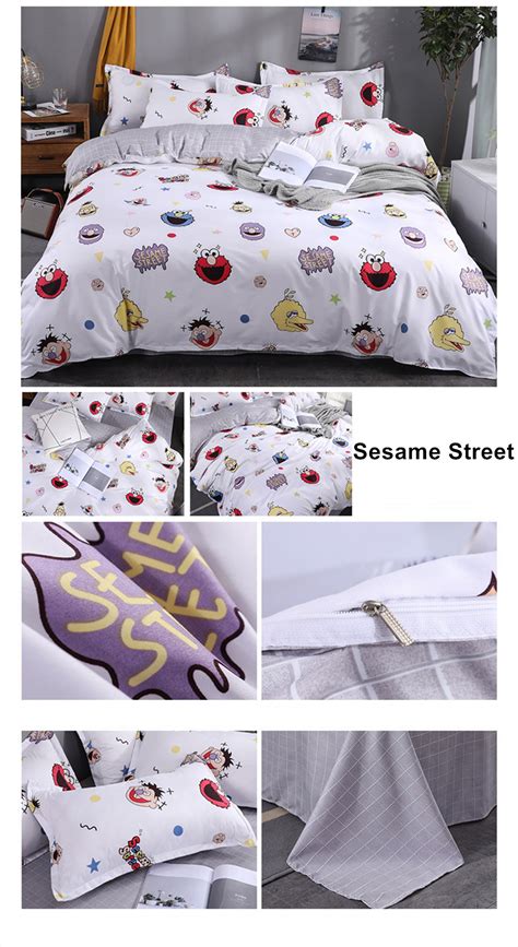 Essentials that'll bring you comfort everyday. Cartoon Sesame Street Snoopy Bedding Set Comforter Cover ...