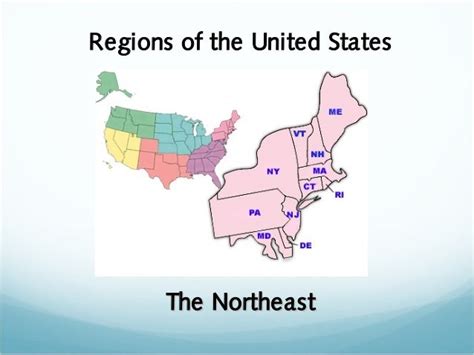 Regions Of The United States The Northeast