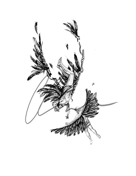 Instant Download Icarus Tattoo Designs Etsy Canada