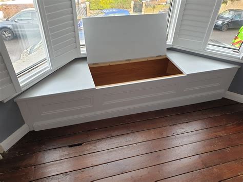 Bay Window Bench Seat With Storage Compartment Made To Measure
