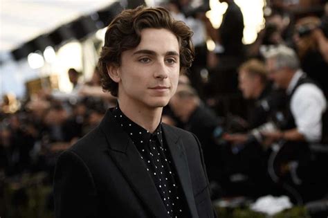 timothee chalamet reading at the sag awards hailed purest moment london evening standard