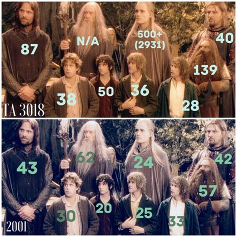 The Ages Of The Major Lord Of The Rings The Fellowship Of The Ring
