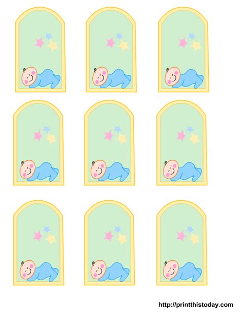 Baby shower thank you tags can be attached to a baby shower favor, or just about anything else. Free Printable baby girl, boy Baby Shower Favor Tags
