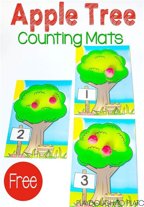 Free Apple Tree Counting Mats These Are Perfect For Fall Such A Fun