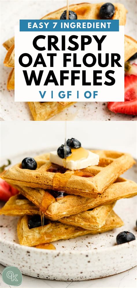 Light And Crispy Oat Flour Waffles Vegan Gluten Free Okonomi