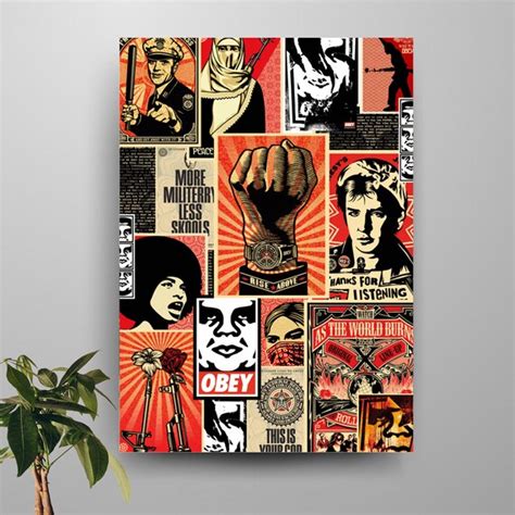 Obey Poster Etsy