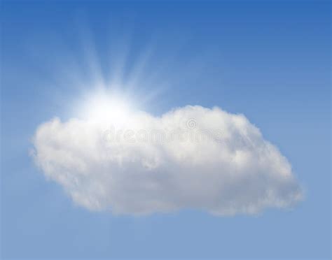 Sun Hiding Behind The Cloud Stock Photo Image Of Color Climate 34060816