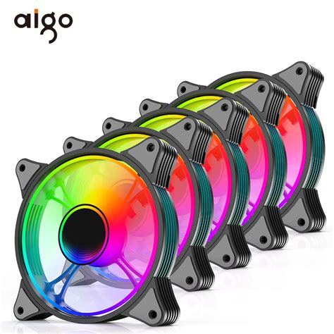 Aigo 5in1 AR12 Pro PWM RGB Fan 120mm Aura Sync 5v 3 Pin Addressable