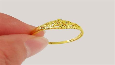 Simple Gram Gold Ring Design Vlrengbr