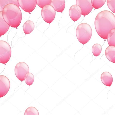 Pink Balloons Stock Vector Image By ©ramonakaulitzki 32885169