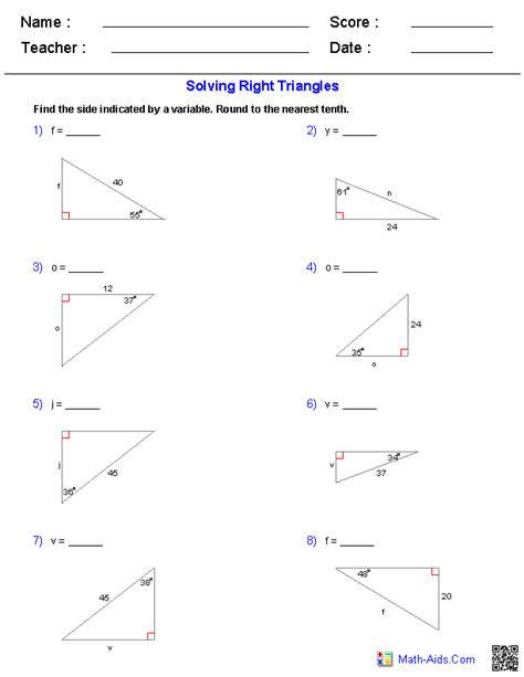 Exterior angle theorem and triangle sum exterior angle theorem and triangle sum area of regular polygons worksheet 4 geometry curriculum all things. Trigonometry Practice Coloring Activity Gina Wilson ...