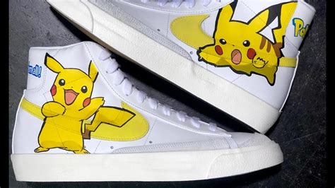 Pikachu Pokemon Nike Blazer Custom Timelapse Youtube